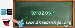 WordMeaning blackboard for terazosin